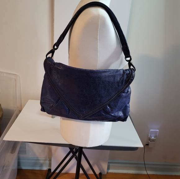 MATT & NAT Blue VEGAN LEATHER  shoulder bag - Picture 5 of 5